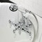 Kingston Brass CA22T1 3-3/8" Tub Wall Mount Clawfoot Tub Faucet with Hand Shower, Polished Chrome CA22T1 - alternate 3